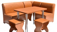 Set coltar bucatarie Tunis cu masa si 2 tabureti Cires