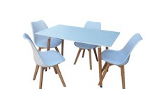 Set masa cu 4 scaune HB01 Mica 120 cm