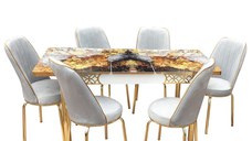 Set masa cu 6 scaune ALTIN 6