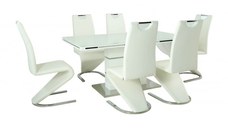 Set Masa DA1128 + 6 Scaune DA2626 Crom