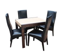 Set masa KORS cu 4 scaune 6012 Sonoma Negru - 1