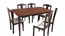 Set masa RH7008T cu 6 scaune RH159C Dirty Oak 150x90x76 cm