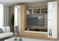 Set Mobila Living Atlantida Ro, 280x53x213 cm, Stejar k003 k001 - 1