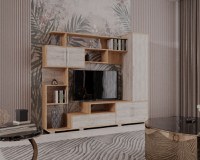 Set Mobila Living Pekin Ro Stejar k003 k001 210x40x179 cm - 1