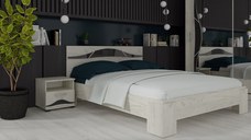 Set pat Laguna cu 2 noptiere Stejar K001