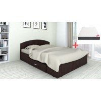 Set pat mijloc 140 cu saltea MR Wenge - 1