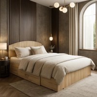 Set pat mijloc 140 + Saltea Bonnell Spuma, Sonoma - 1