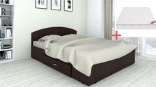 Set pat Mijloc 160 si Saltea Mattres Wenge