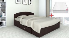 Set pat Mijloc 160 si Saltea MR Poket Wenge