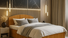 Set pat mijloc 90 cu saltea MR Cires