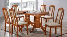 Set RH7017T cu 6 scaune RH558C RH Oak 150x90x76 cm