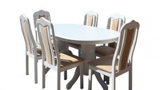 Set RH7017Tcu 6 scaune RH558C White150x90x76 cm