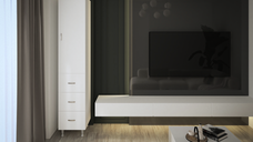 Soldat 1U 3S Alb  35x35x180 cm