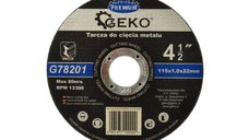 Disc de tăiere a metalului inox GEKO PREMIUM 115x1,0mm, G78201