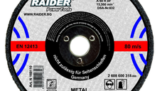 Disc pentru taiat metal 125х1.0х22.2mm, Raider 160119