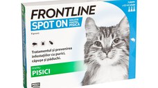FRONTLINE Spot-On, soluție antiparazitară, pisici, 3 pipete