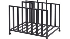 Organizator lemne Ambiance, metal, 40x31x35 cm, negru