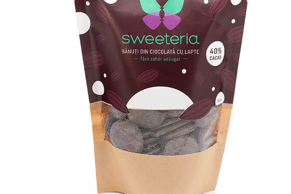 Banuti de ciocolata cu lapte 40%, 250g, Sweeteria