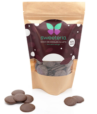 Banuti de ciocolata cu lapte 40%, 250g, Sweeteria - 1