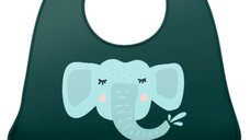 Bavetica din silicon cu buzunar si design de elefant, Coccorito, 1 bucata