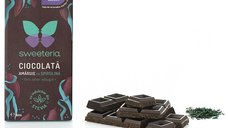 Ciocolata amaruie cu spirulina 70%, 100g - Sweeteria