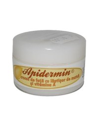 Crema de fata cu laptisor de matca si vitamina A, 50ml, Apidermin - 1