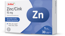 Dr. Max Zinc 15mg - 30 comprimate pentru sanatate optima