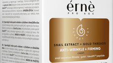 Erne Crema de fata antirid zi/noapte cu mucus de melc si particule de aur 24K, 50 ml