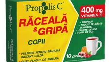 Fiterman Propolis C pentru Raceli si Gripa Copii, 10 Plicuri