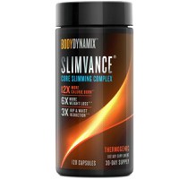 Formula pentru controlul greutatii BodyDynamix Slimvance Core Slimming Complex, 120 capsule, GNC - 1