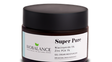 Gel crema hidratanta Bio Balance cu niacinamide 5% si zinc PCA 1%, 50ml