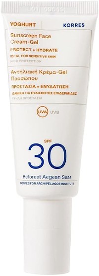 Gel cu protectie solara pentru fata SPF 30 Yoghurt Sun, 40ml, Korres - 1
