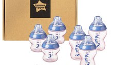 Kit biberoane nou nascut ONL fete + 0 luni Calut de Mare Albastru, Tommee Tippee