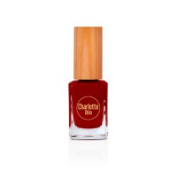 Lac vegan de unghii Rouge Bordeaux, 10ml, Charlotte Bio - 1