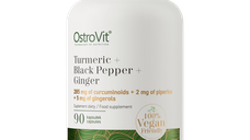 OstroVit Turmeric cu Ghimbir si Piper Negru - 90 Capsule pentru Sanatate