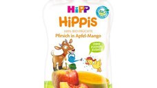 Piure de fructe HiPP cu piersica, mar si mango, 100g, pentru copii de la 12 luni