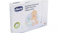 Pungi sigilate parfumate pentru scutece folosite, 50 bucati, Chicco