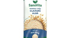 Rondele de grau cu glazura alba SanoVita, 66g - Gustare sanatoasa si delicioasa