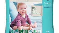 Scutece ecologice Bambo Nature Nr. 4, 24 bucati, pentru bebelusi intre 7-14 kg
