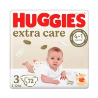 Scutece Extra Care Marimea 3 pentru 6-10 kg, 72 bucati, Huggies - 1