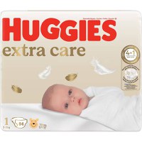 Scutece Extra Care Mega Marimea 1 pentru 2 - 5kg, 84 bucati, Huggies - 1