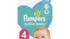 Scutece pentru copii Active Baby Mega Box Marimea 4 9 -14kg, 132 bucati, Pampers