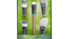 Set de Pensule EcoTools Wake Up and Glow - 5 Bucati pentru Machiaj Perfect