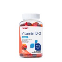 Vitamina D-3 50mcg 2000UI, 120 jeleuri, GNC - 1