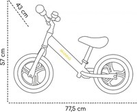 Bicicleta fara pedale Nils, Skiddou, Denim, Bleumarin - 8