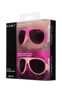 Ochelari de soare pentru copii MOKKI Click & Change, protectie UV, roz, 2-5 ani, set 2 perechi - 2