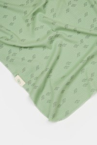Paturica Printed, BabyCosy, 50% modal+50% bumbac, Verde, 85X85 cm - 3