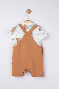 Set salopeta cu tricou de vara pentru bebelusi Koala, Tongs baby - 3