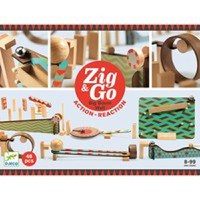 Zig & Go Djeco, set de constructie trasee, 48 piese - 1