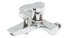 Baterie baie cada dus monocomanda, montaj perete, cartus ceramic, crom lucios, Cod: DISSY37